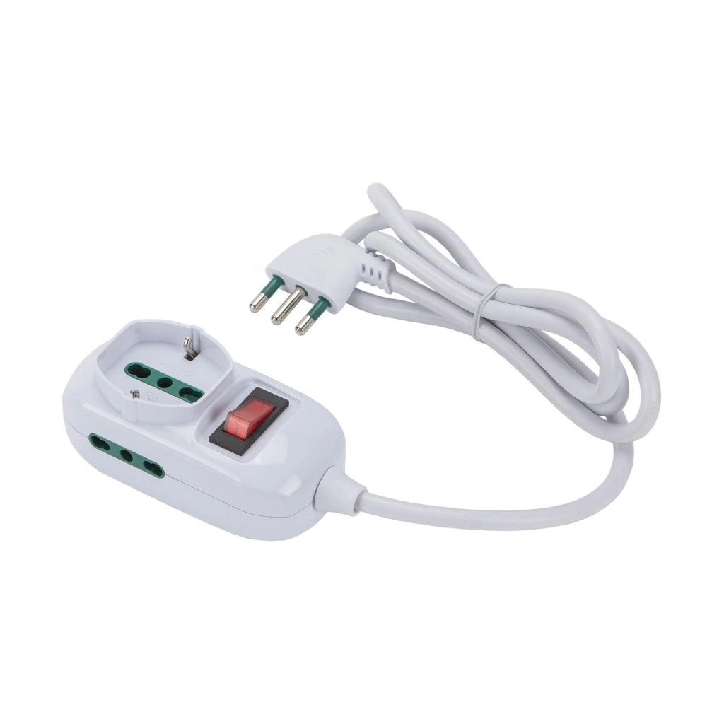 FANTON 421454 prolunghe e multiple 1,2 m 3 presa(e) AC Interno Bianco