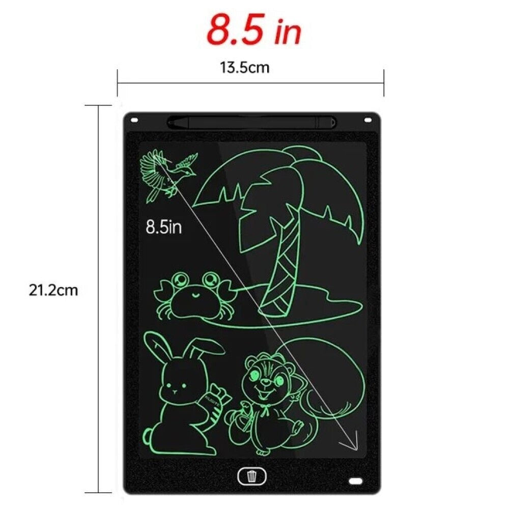 Tavoletta grafica lavagna digitale tablet LCD scrittura disegno bambini 8.5"