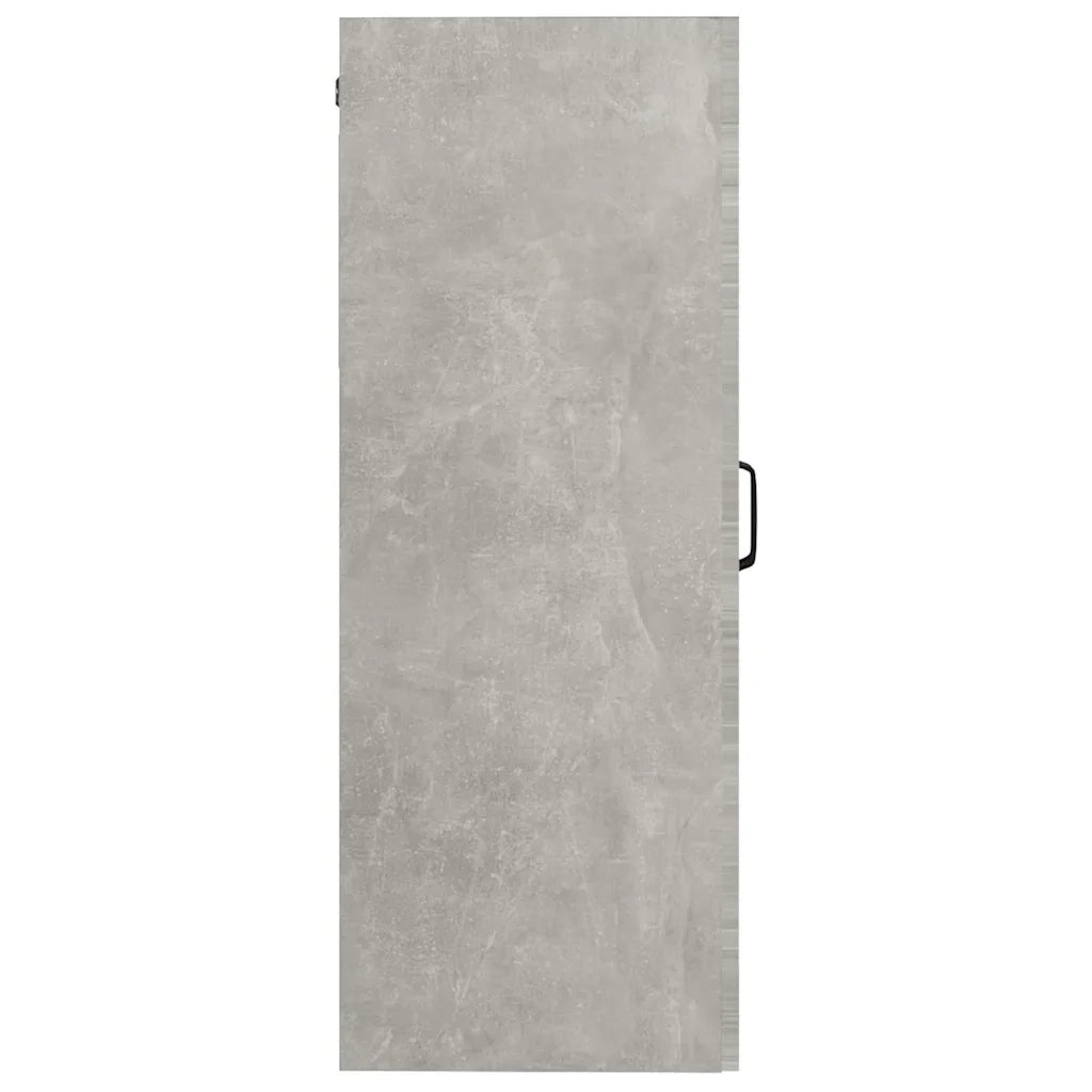 Mobile contenitore a parete pratico e dal design moderno 69 x 34 x 90 cm in legno grigio cemento 02_0048026