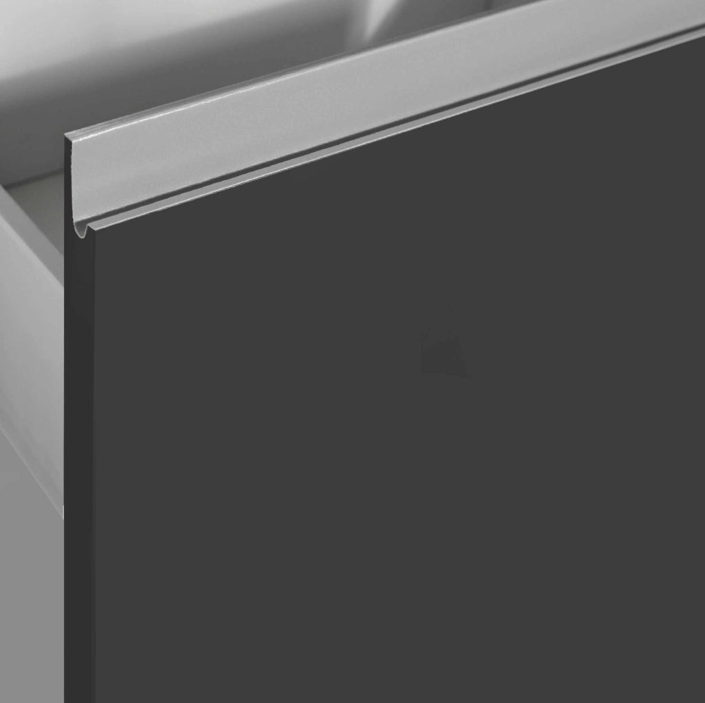 WHOUS Credenza Magic 3 ante antracite lucido 150x40x80 cm