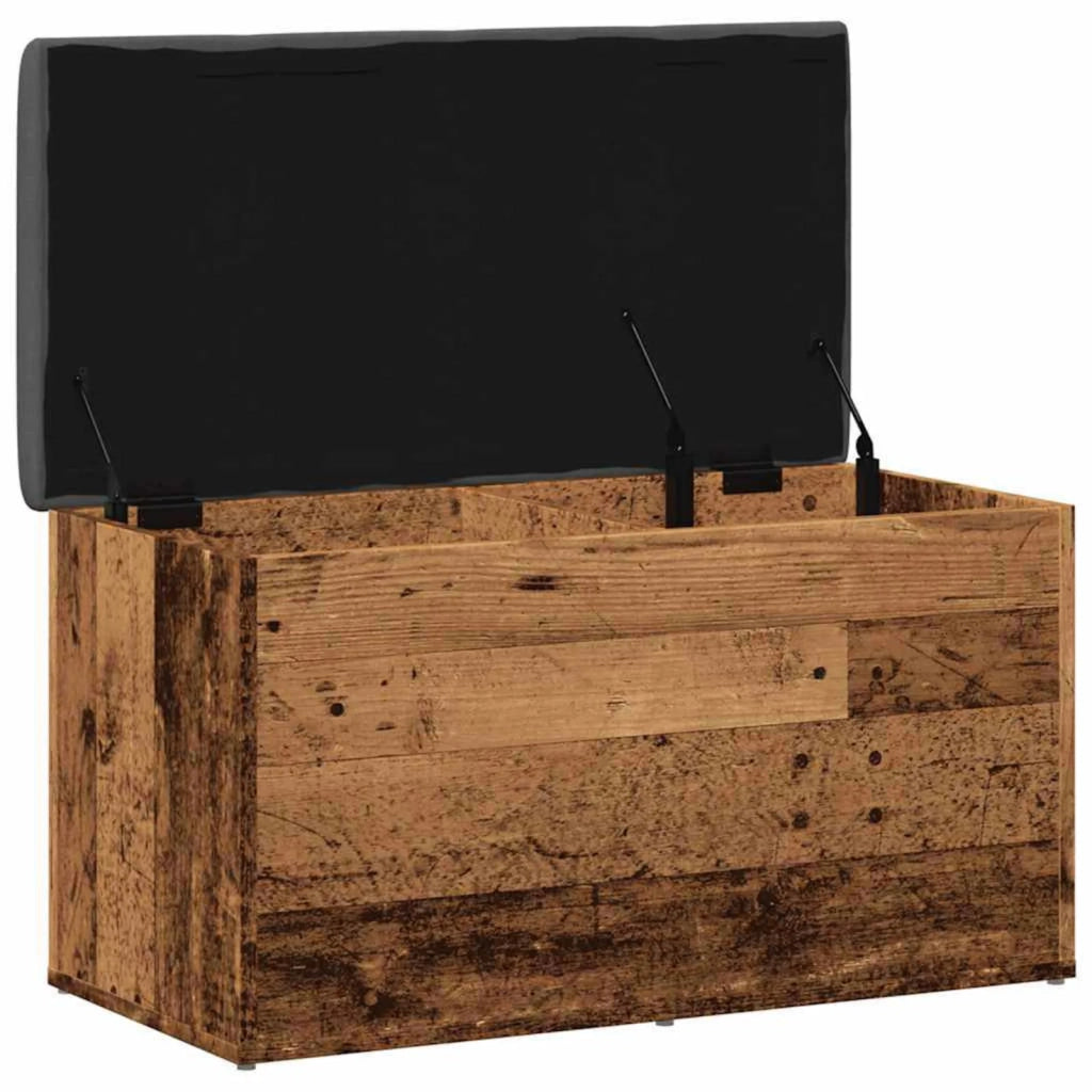 Panca Portaoggetti Legno Antico 82x42x45 cm Legno Multistrato 857617