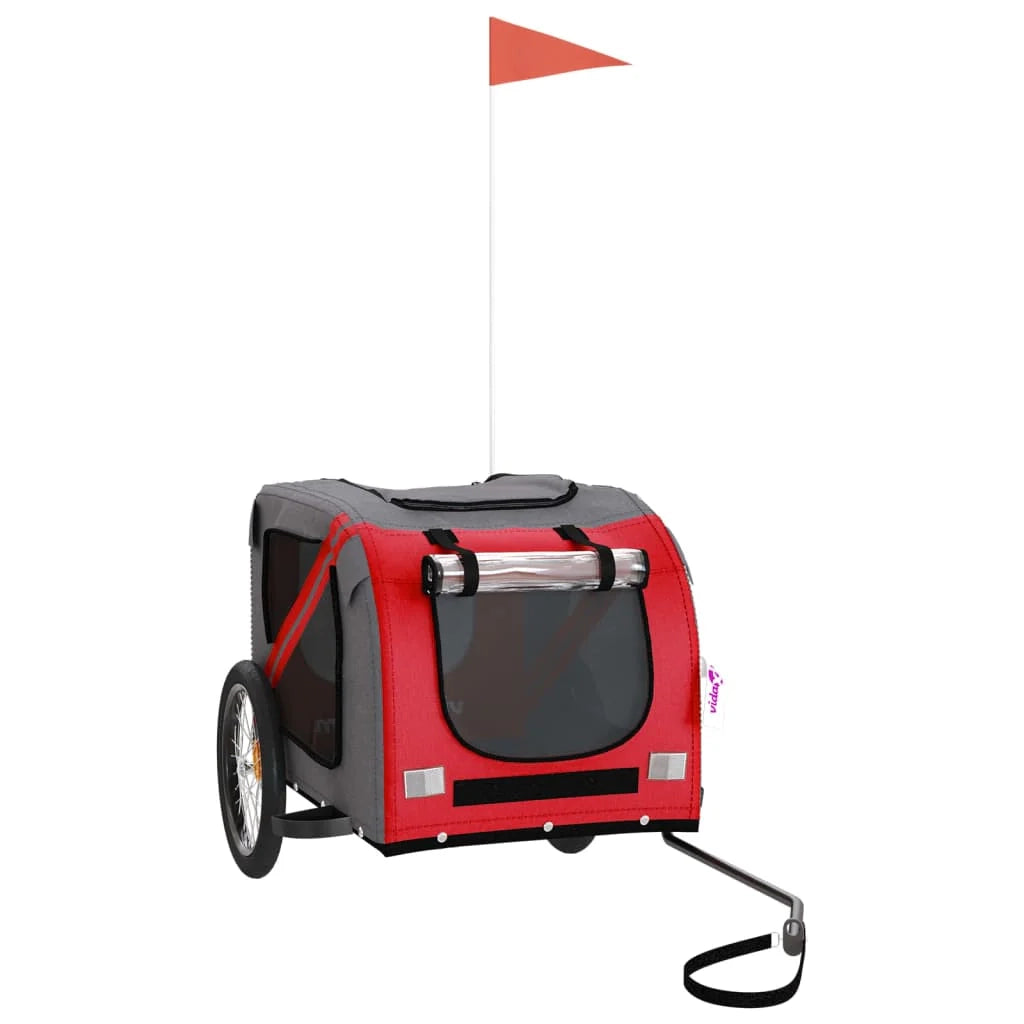 Rimorchio/carrello per animali domestici rosso 02_0044360
