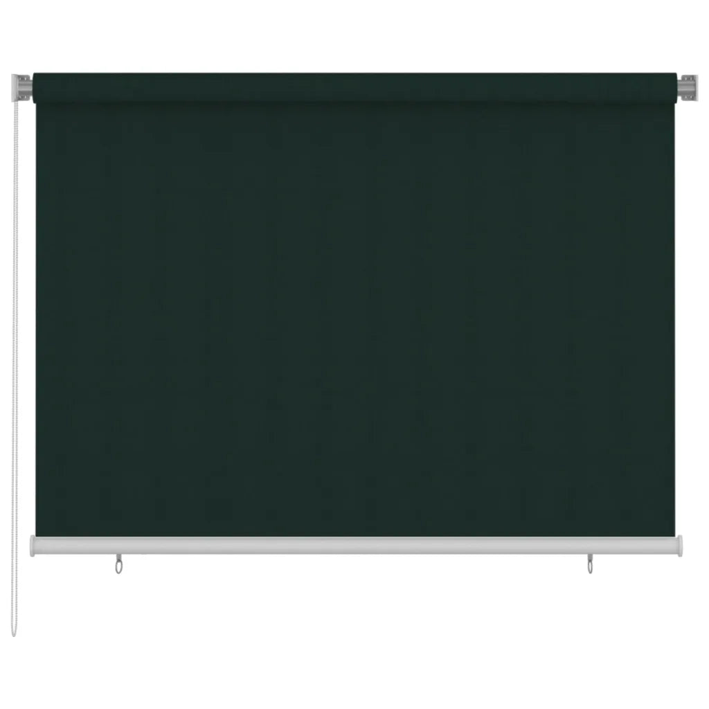 Tenda a Rullo per Esterni 200x140 cm Verde Scuro HDPE cod mxl 41285
