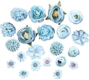 Set di 21 fiori decorativi in arte 

Ottimo per matrimoni e decorazioni