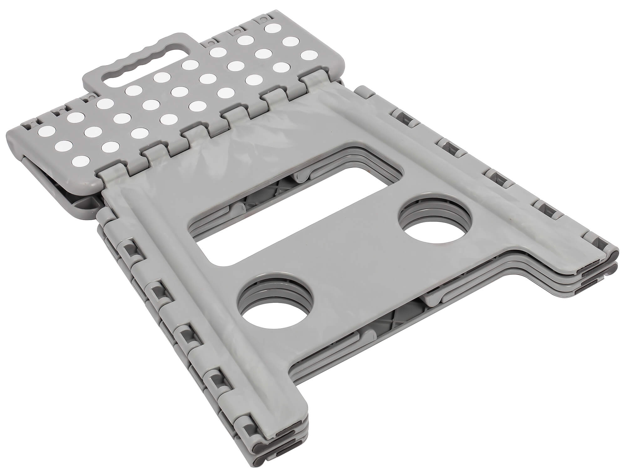 Sgabello Pieghevole 30x32x22 cm in Polipropilene Grigio