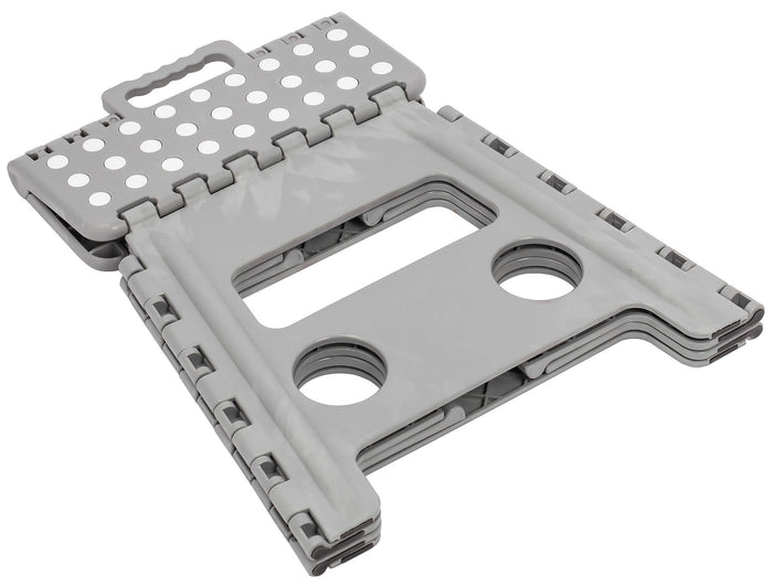 Sgabello Pieghevole 30x32x22 cm in Polipropilene Grigio