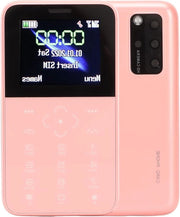Telefono per bambini mini 3G S10P - 1,5 pollici schermo ultra sottile - tastiera portatile di backup - rosa.