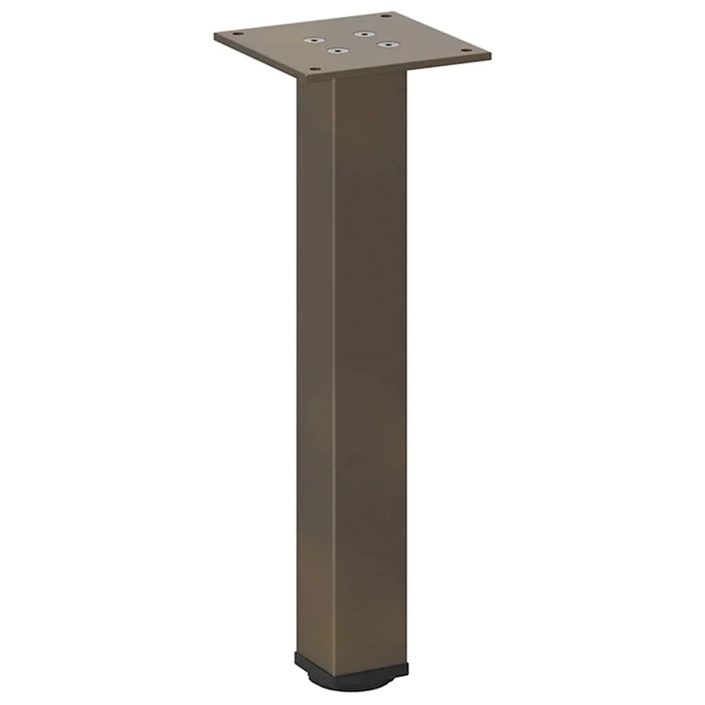 Set di 4 gambe regolabili per tavolino da caffè 42-44 cm in acciaio verniciato a polvere naturale 02_0056752