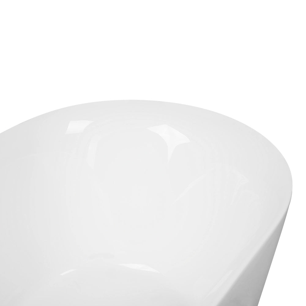 Vasca da Bagno Bianco Freestanding 150 cm in Acrilico Sanitario Moderna