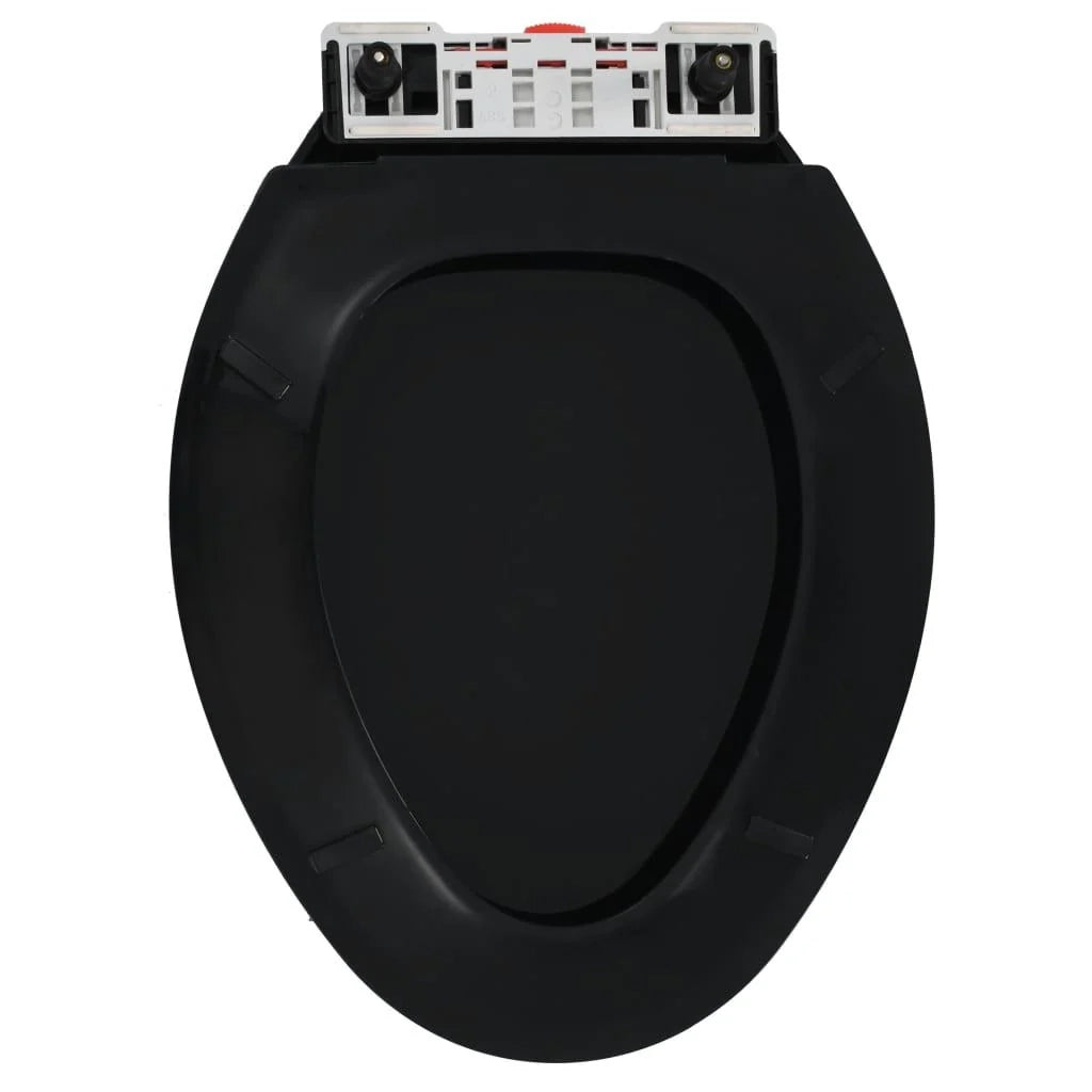 Sedile WC con chiusura ammortizzata e sgancio rapido nero 02_0002911