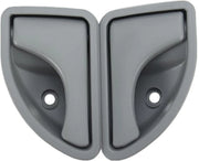 Manicotto di apertura porta - Adatto per Renault Kangoo I/Twingo I - 11,5 cm - 1 paio - Grigio - Duraturo - Manicotto di apertura porta interno