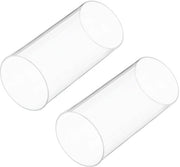 Tubo di Plastica 6 Pollici - Tubo Acrilico Vetrato - Tubo di Policarbonato Ronde - Per Sanitari/Ibridi/Aquari - 2 Pezzi - Alta Transparenza