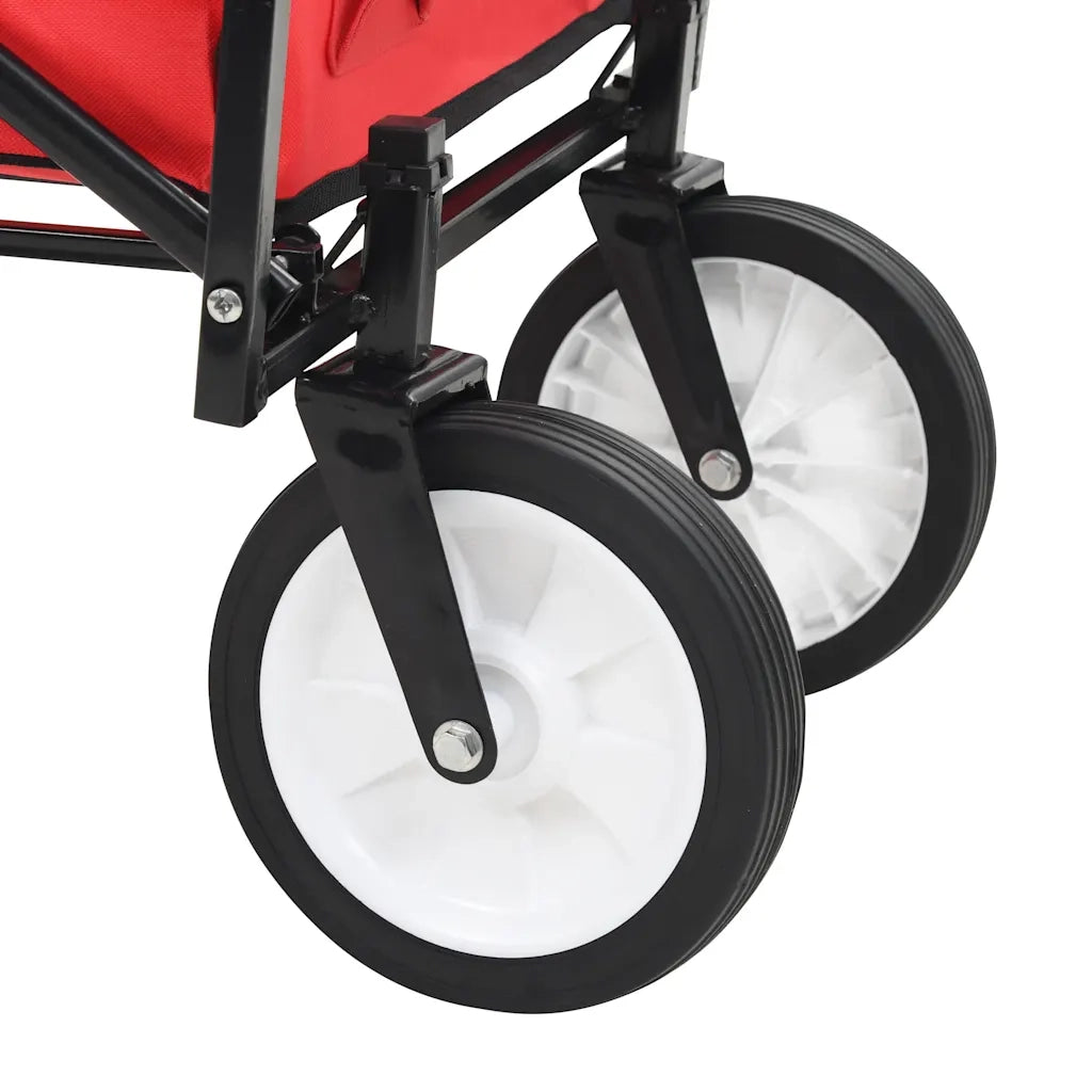 Carrello Pieghevole a Mano in Acciaio Rosso CFW4588892