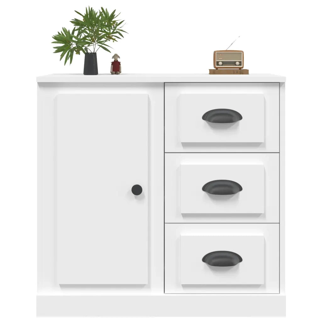 Credenza Bianca 70x35,5x67,5 cm in Legno Multistrato 816192