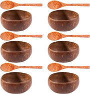 Set di scodelle per dessert a forma di noce di cocco in ceramica manufatta, servizio da 12 pezzi