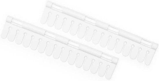 Supporto per asciugatura dei calzini da corsetto e sottovesti Set di 2 supporti Bianco - Senza clip per abiti