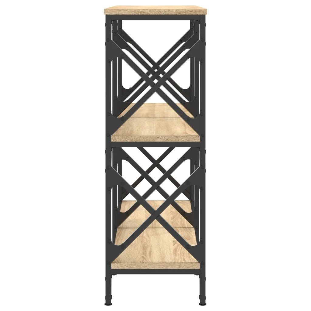 vidaXL Tavolo Consolle Rovere Sonoma 100x28x80,5 cm Legno Multistrato