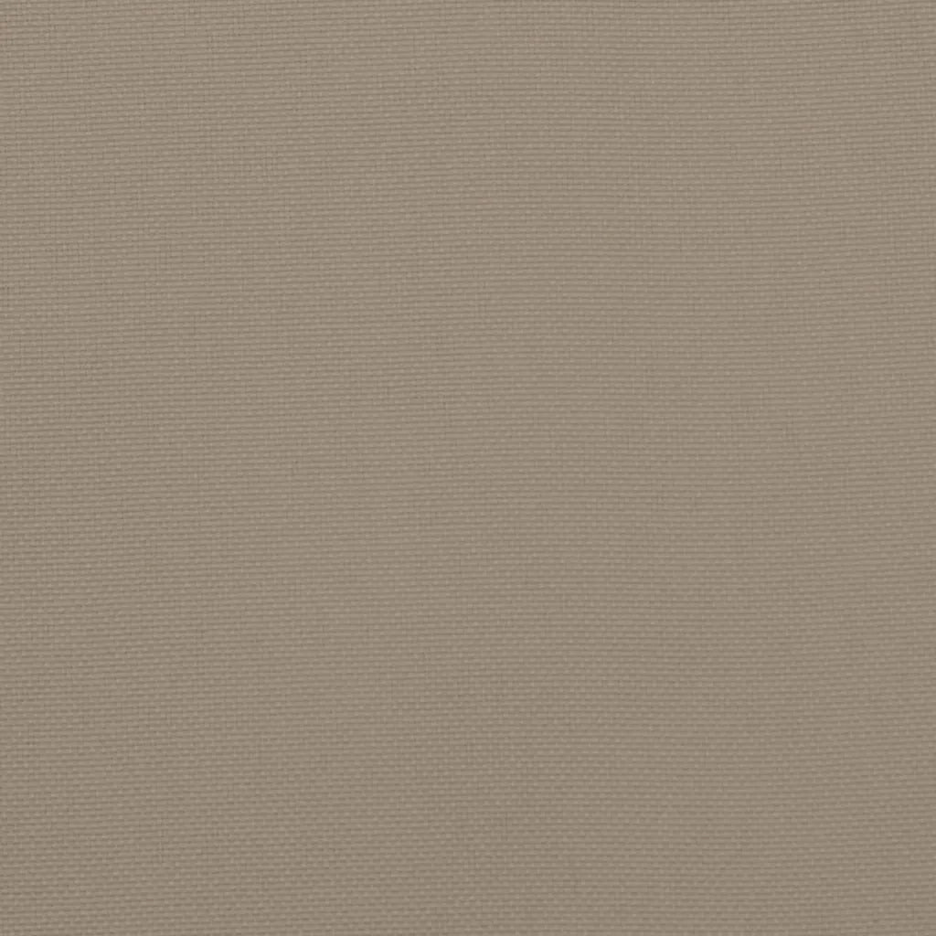 Cuscini per Sedia 4 pz Tortora 100x50x3 cm in Tessuto Oxford 47563