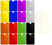 Supporto per ID 16 pezzi - Antidemagnetizzazione - Protezione ID - Leggero - Disponibile in diverse colori - Dimensioni 6,2 x 9,1 cm - Supporto per ID