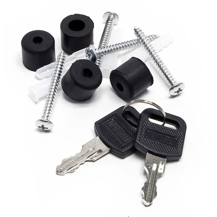 Set Cassetta postale doppia autoportante V16 antracite con telaio di supporto