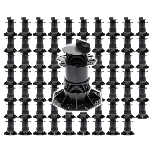 Set 70 supporti per pavimenti galleggianti Altezza regolabile 140-210mm Max 2700 kg Piedini per decking