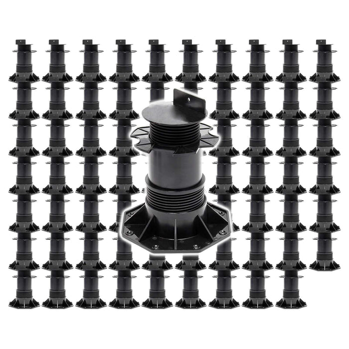 Set 70 supporti per pavimenti galleggianti Altezza regolabile 140-210mm Max 2700 kg Piedini per decking