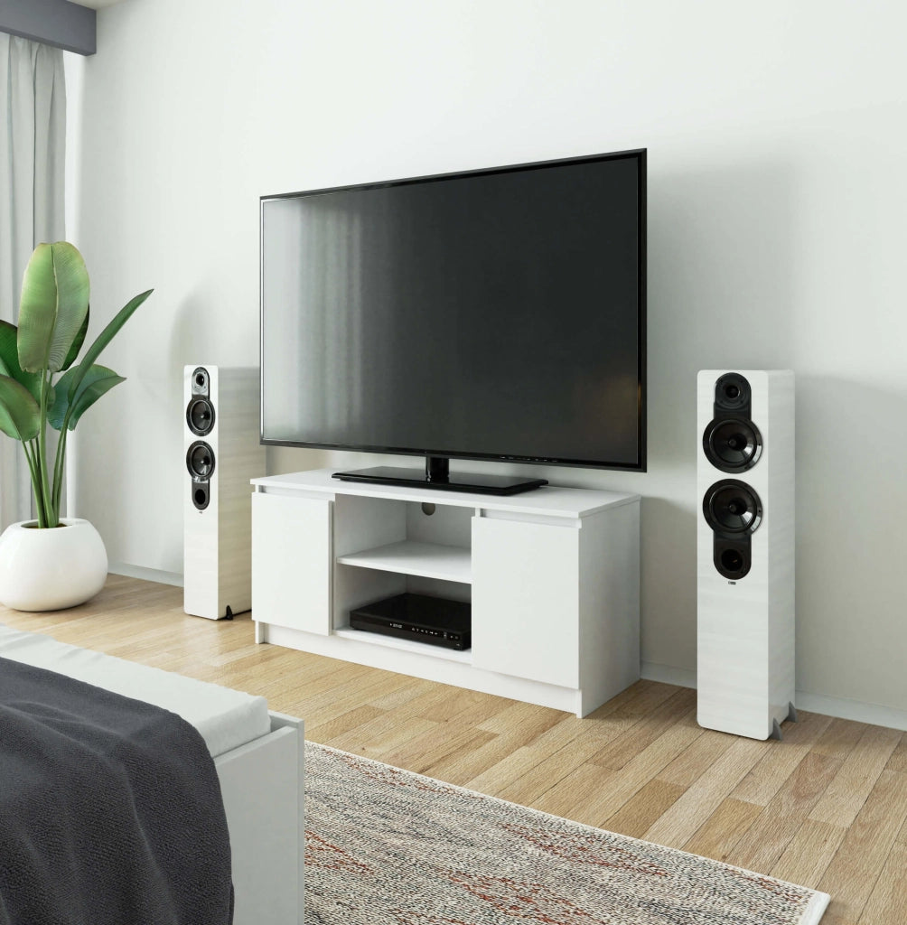 Mobile TV AKORD Bianco 120 cm 2 ante 120x40x55 cm