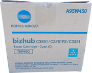 ORIGINAL Konica Minolta toner ciano A95W450 TNP49C ~12000 Seiten