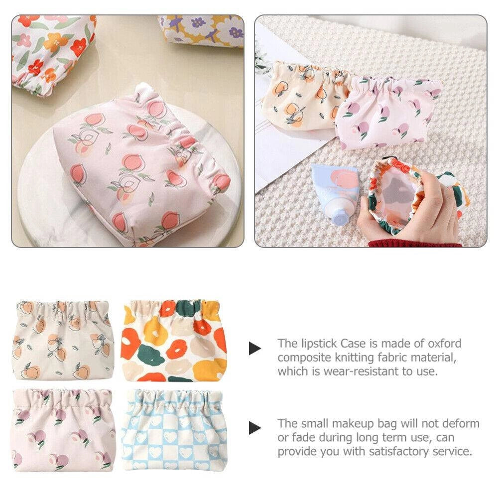 Trade Shop - Borsa Per Trucco Cosmetici Tascabile Donne Toilette Decorata Viaggio Campeggio -