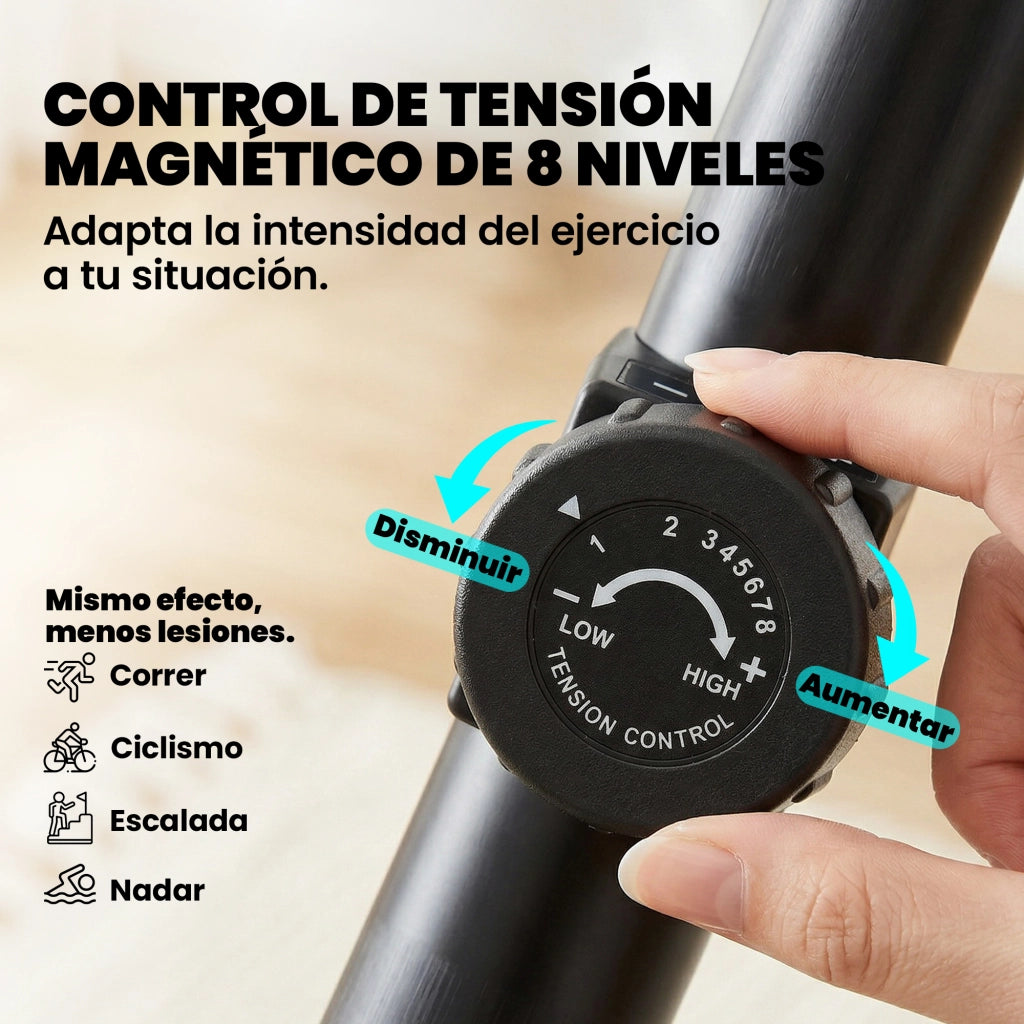 Bicicletta da camera con resistenza regolabile ¨C zephmum ¨C display LCD, nero