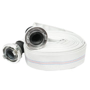 Tubo per irrigazione/pompaggio in PVC 2 toll, lunghezza 20 m con raccordi in alluminio, max 10 bar, tela Breckner Germany