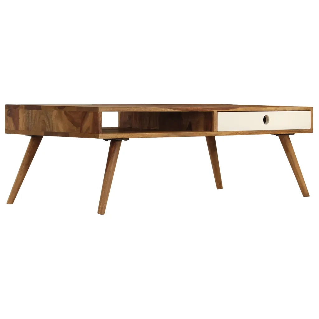 Tavolino da Salotto 110x50x35 cm in Legno Massello di Acacia 246223