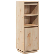 Buffet credenza cassettiera armadio mobile contenitore organizer cucina soggiorno alto 37 x 34 x 110 cm legno massello di pino marrone 02_0032186