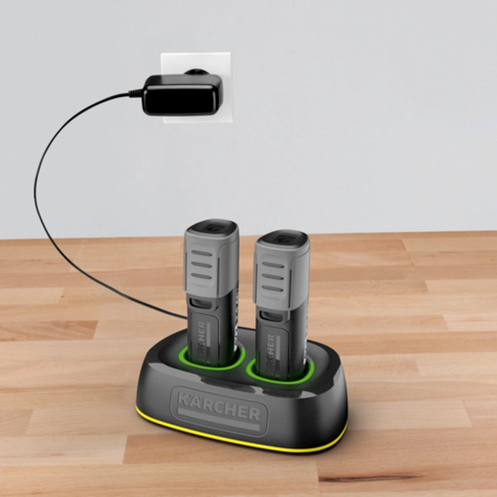 KARCHER Fast Charger Duo Battery Power 4 V - Piattaforma batteria: Piattaforma batteria a 4 V