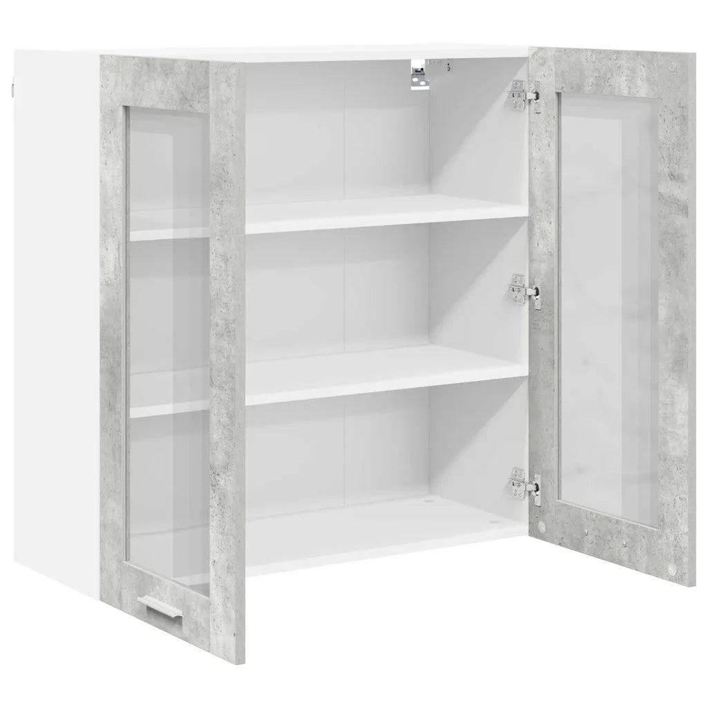 Armadio pensile con porta Grigio cemento 80 x 31 x 80 cm 884325
