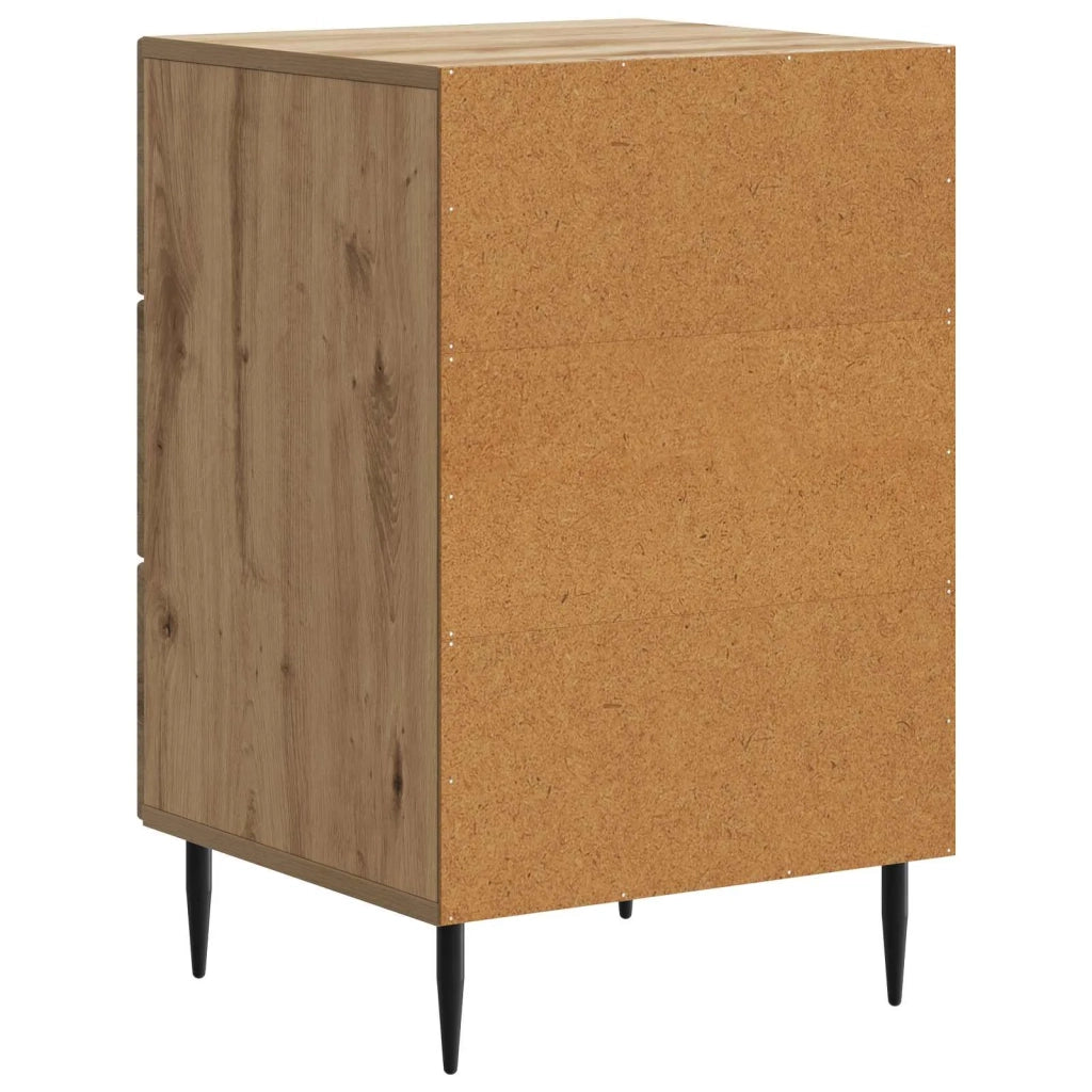 Comodino | Armadio da Notte | Mobiletto da notte Rovere Artigianale 43 x 41 x 66,5 cm