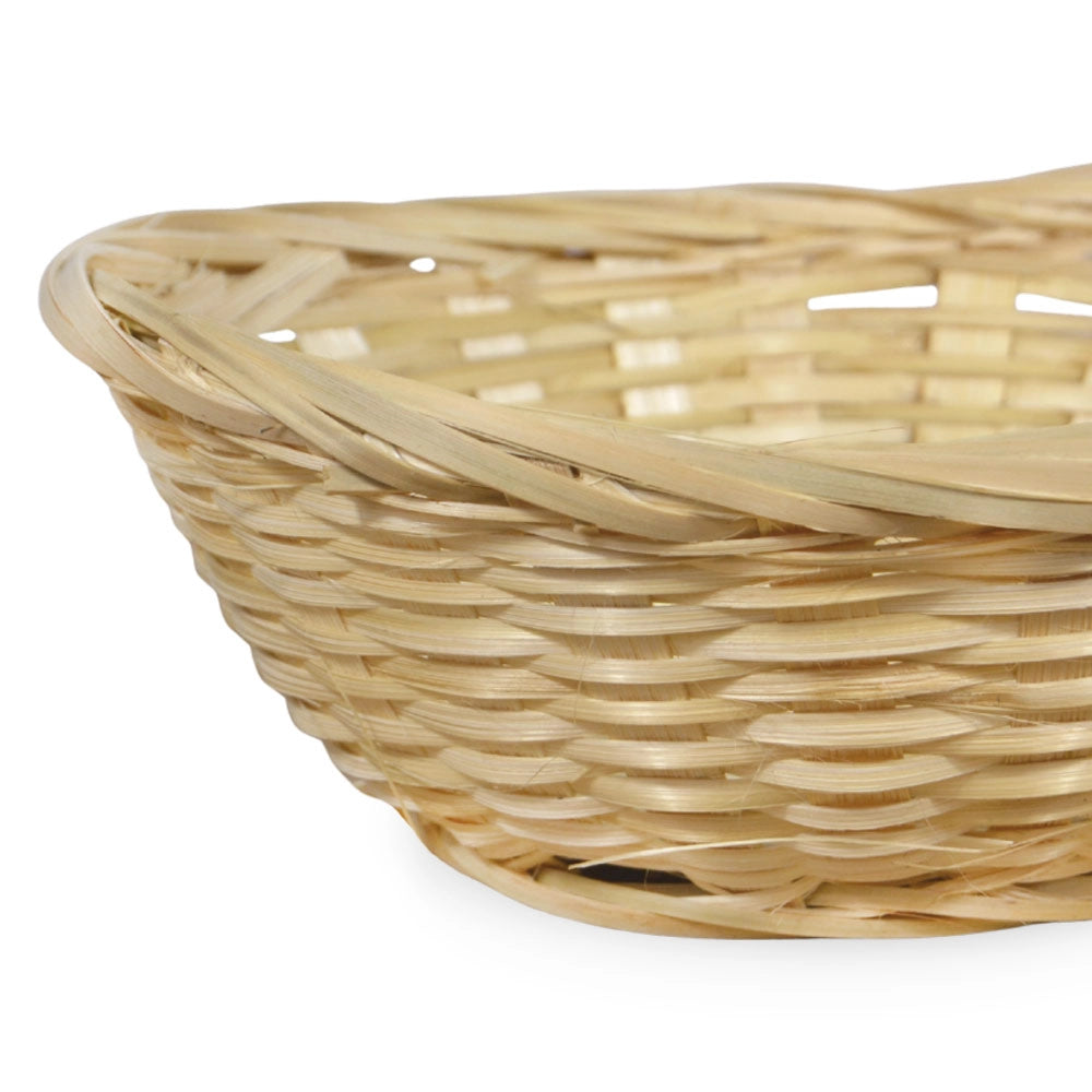 Ceste Cestini espositore intrecciati a nido x10 fibra naturale cm 24,5 x 19x h 8