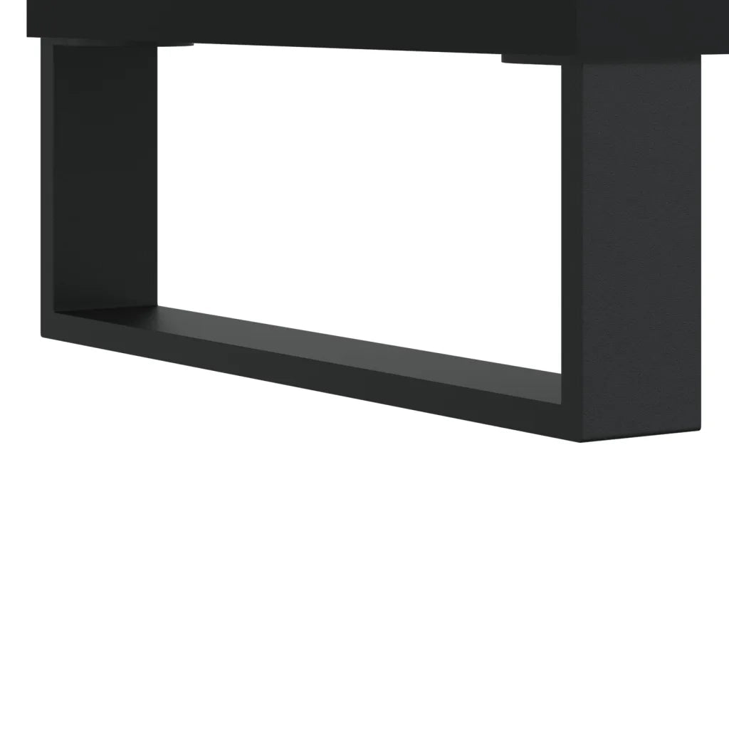 Scarpiera-Scaffale per scarpe Nera 102x36x60 cm in Legno Multistrato 158405
