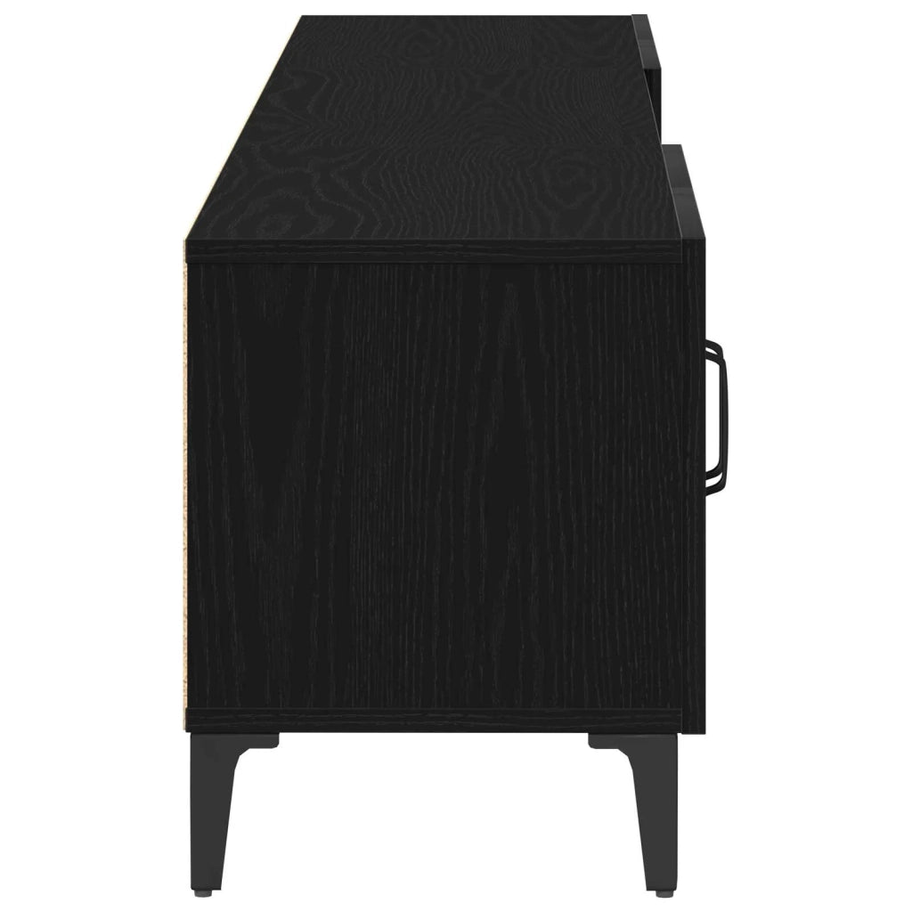 Mobile TV Rovere Nero 180 x 31,5 x 40 cm Legno multistrato 862818