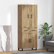 Credenza 2 pcs Rovere artigianale 69,5 x 34 x 180 cm 3415965