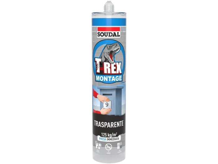 ADESIVO SIGILLANTE 'T-REX TRASPARENTE' SOUDAL 295 g - SOUDAL