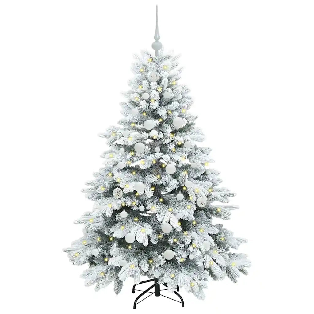 Albero di Natale artificiale con 150 LED Bianco 150 cm PE e PVC 3397604