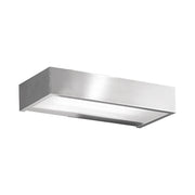 OPTIMA Applique da parete biemissione lineare in alluminio spazzolato, attacco R7s78, IP20, 100W, per illuminazione d'interni - Rossini Group