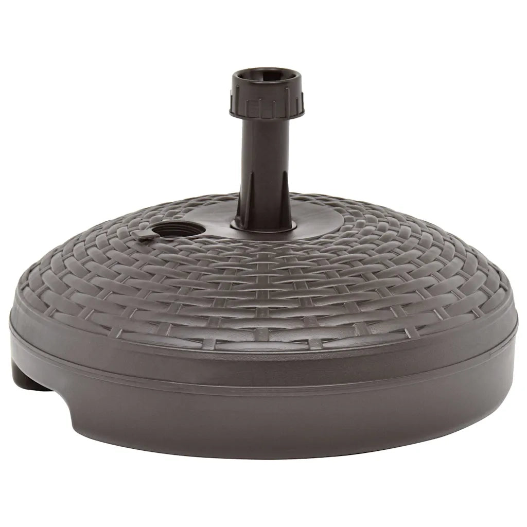 Base Ombrellone per Sabbia/Acqua 20L Marrone Rattan in Plastica CFW5023316