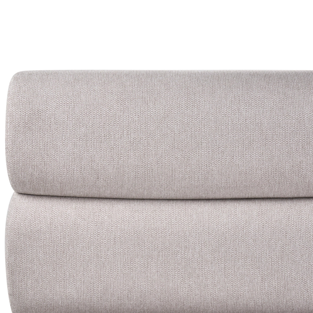 Letto matrimoniale con struttura in tessuto 180 x 200 cm Contenitore grigio Design moderno