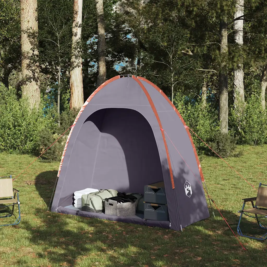 Tenda Portaoggetti Grigio e Arancione Impermeabile 94577