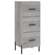 Credenza | Madia | Buffet da pranzo | Armadio da pranzo Grigio Sonoma 34,5x34x90 cm in Legno Multistrato