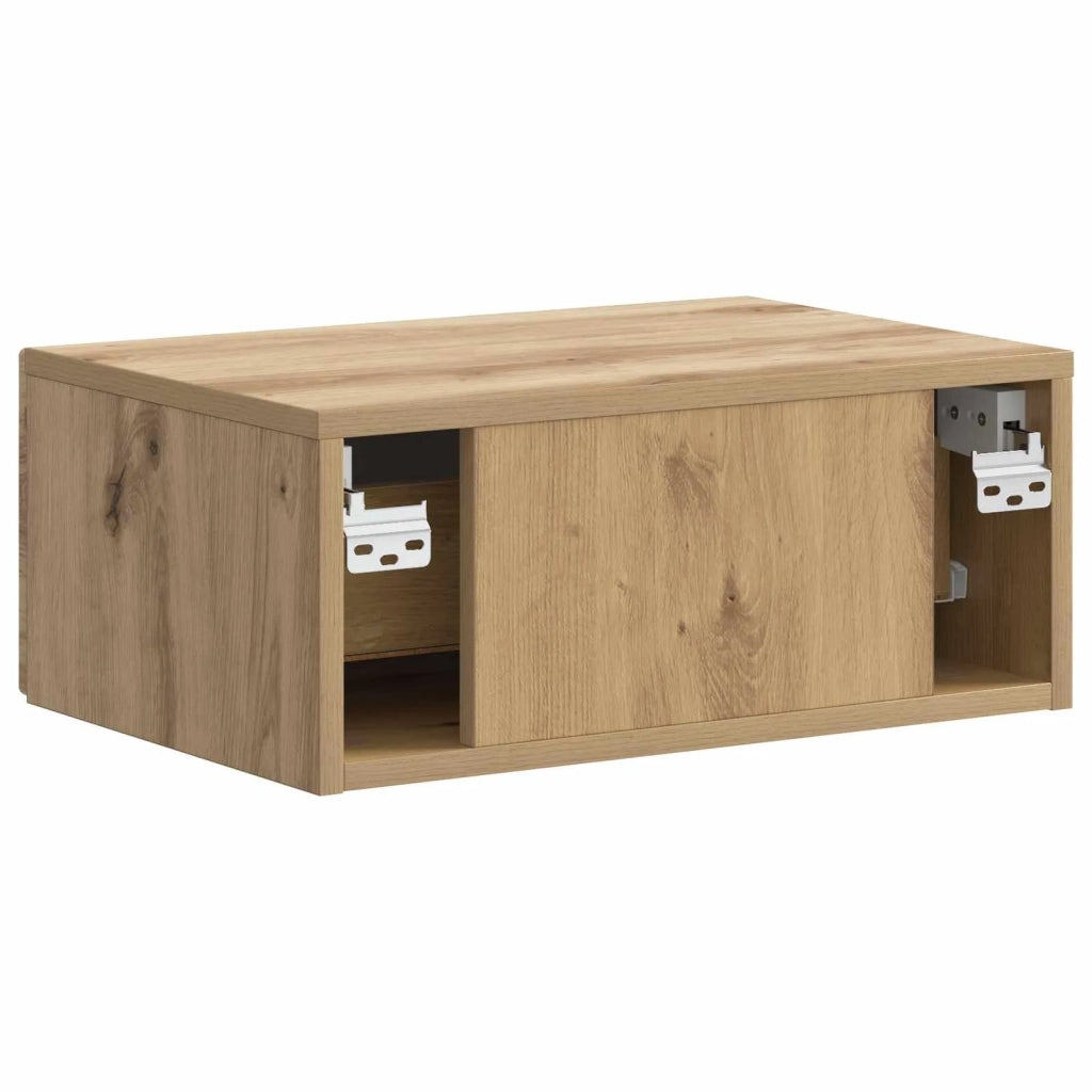 Mobiletto da notte a muro Rovere Artigianale 49 x 34,5 x 20 cm 899313