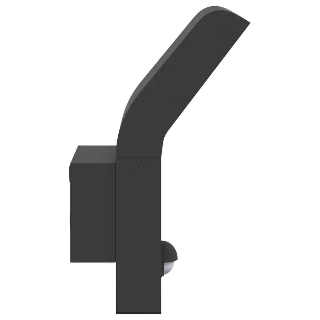 Applique con LED e Sensore 2 pz Nere in Alluminio Pressofuso CFW6338790
