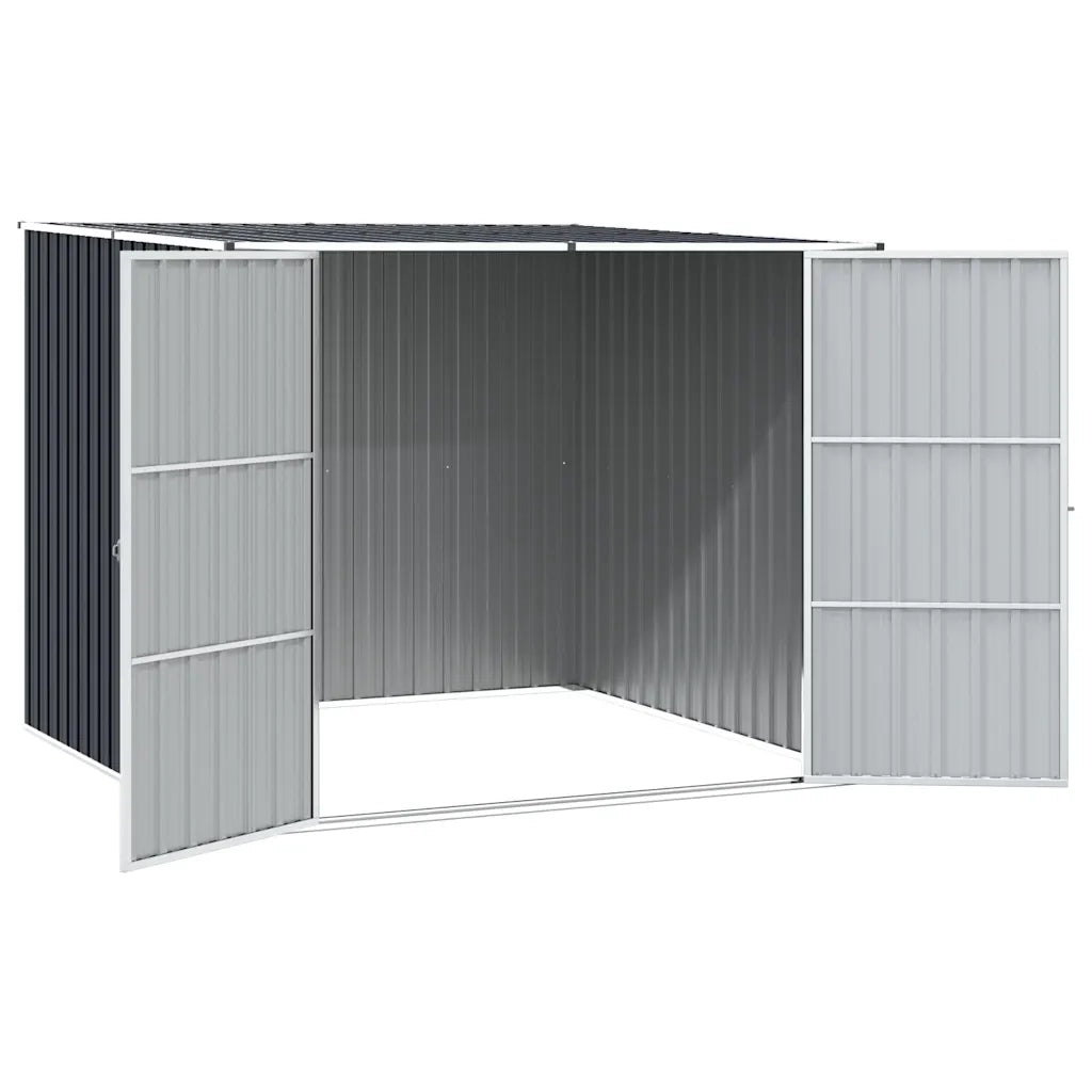 Capanno da Giardino Antracite 195x198x159 cm in Acciaio Zincato 46255